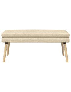 Panchina a doppio strato Crema 110 x 40 x 47 cm Tessuto 2