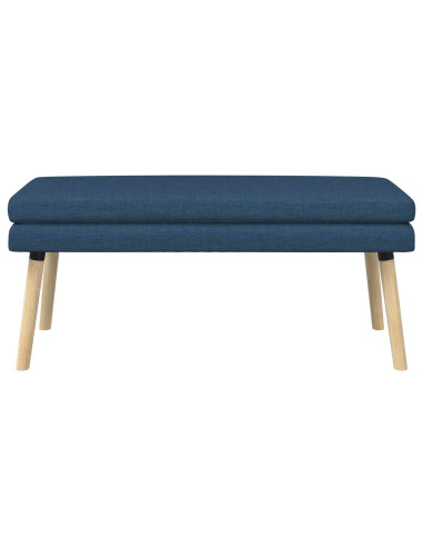 Panchina a doppio strato Blu 110 x 40 x 47 cm Tessuto