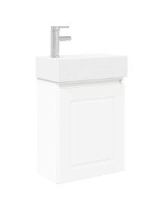 Mobile bagno con rubinetto Bianco 45,5 x 22,5 x 84 cm 2