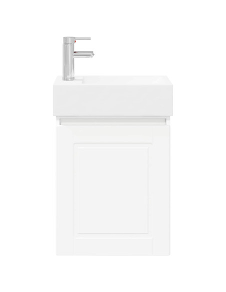 Mobile bagno con rubinetto Bianco 45,5 x 22,5 x 84 cm