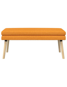Panchina a doppio strato Giallo Scuro 110 x 40 x 47 cm Tessuto 2