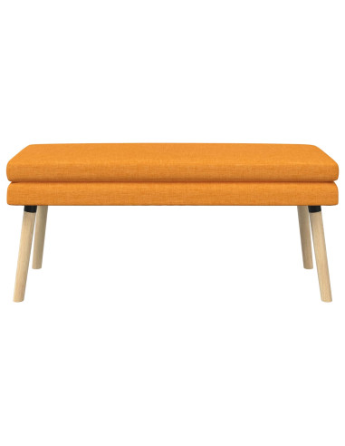 Panchina a doppio strato Giallo Scuro 110 x 40 x 47 cm Tessuto