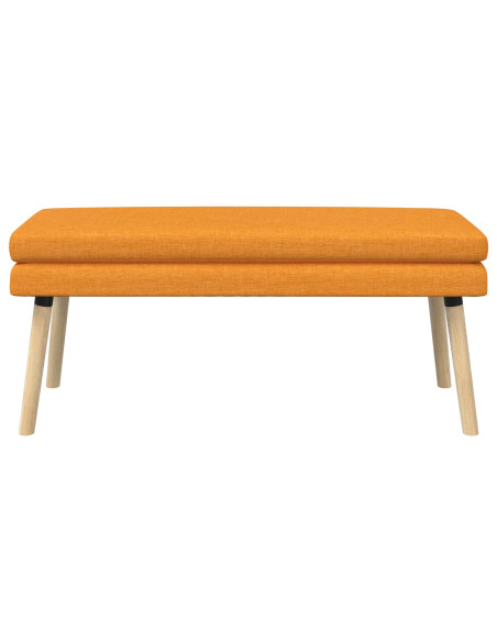 Panchina a doppio strato Giallo Scuro 110 x 40 x 47 cm Tessuto