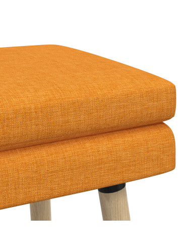 Panchina a doppio strato Giallo Scuro 110 x 40 x 47 cm Tessuto