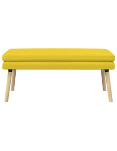 Panchina a doppio strato Giallo Chiaro 110 x 40 x 47 cm Tessuto 2
