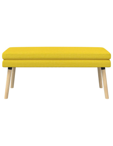 Panchina a doppio strato Giallo Chiaro 110 x 40 x 47 cm Tessuto