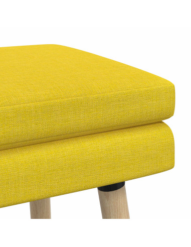 Panchina a doppio strato Giallo Chiaro 110 x 40 x 47 cm Tessuto