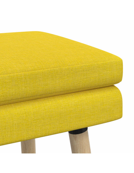 Panchina a doppio strato Giallo Chiaro 110 x 40 x 47 cm Tessuto