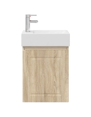 Mobile bagno con rubinetto Rovere Sonoma 45,5 x 22,5 x 84 cm
