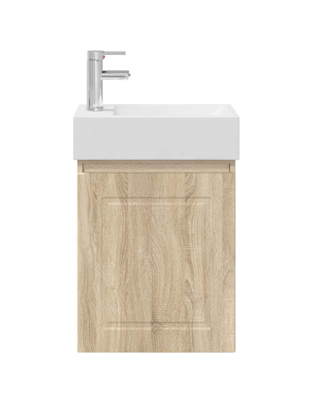 Mobile bagno con rubinetto Rovere Sonoma 45,5 x 22,5 x 84 cm