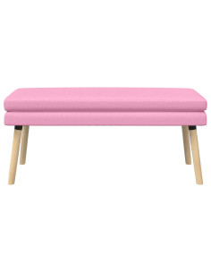 Panchina a doppio strato Rosa 110 x 40 x 47 cm Tessuto 2