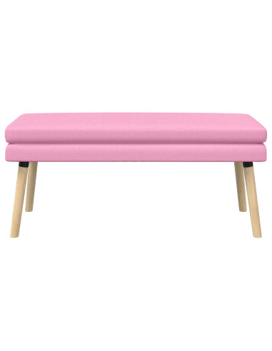 Panchina a doppio strato Rosa 110 x 40 x 47 cm Tessuto