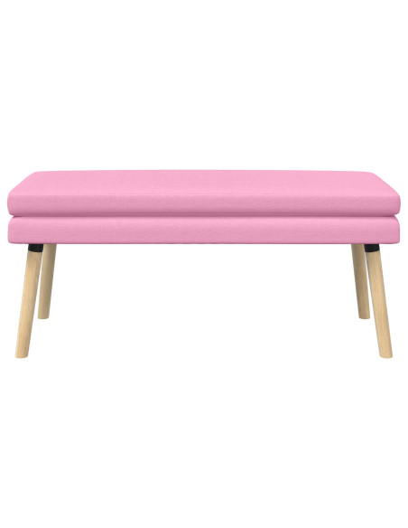Panchina a doppio strato Rosa 110 x 40 x 47 cm Tessuto