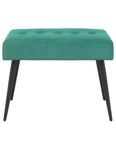 Panchina con bottoni imbottiti Turchese 60 x 40 x 45 cm Velluto 2