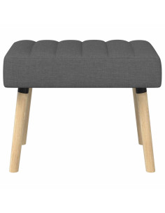 Panchina trapuntata a canale Grigio Scuro 60 x 40 x 45 cm 2