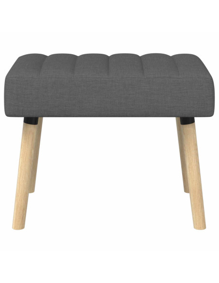 Panchina trapuntata a canale Grigio Scuro 60 x 40 x 45 cm