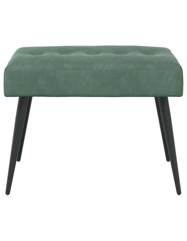 Panchina con bottoni imbottiti Verde Mare 60 x 40 x 45 cm