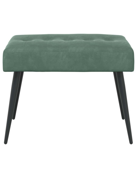 Panchina con bottoni imbottiti Verde Mare 60 x 40 x 45 cm