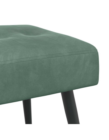 Panchina con bottoni imbottiti Verde Mare 60 x 40 x 45 cm