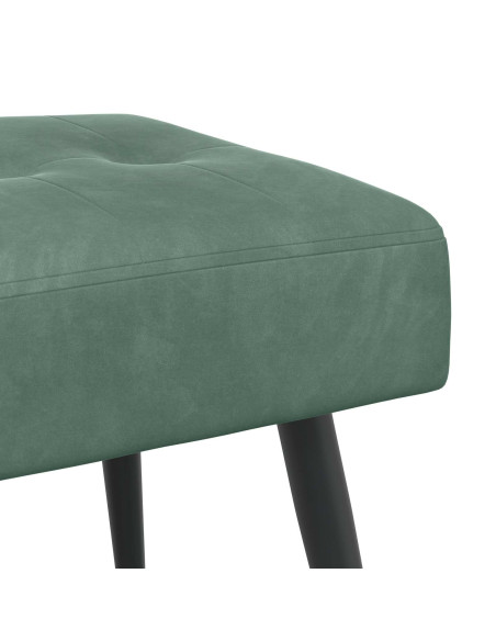 Panchina con bottoni imbottiti Verde Mare 60 x 40 x 45 cm