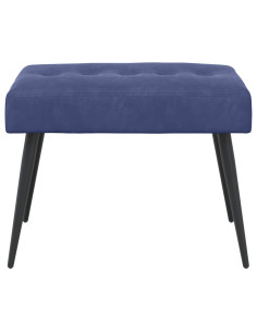 Panchina con bottoni imbottiti Blu Polizia 60 x 40 x 45 cm 2