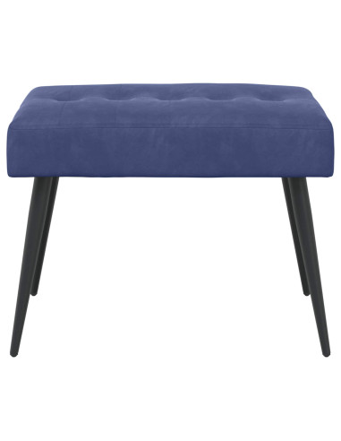 Panchina con bottoni imbottiti Blu Polizia 60 x 40 x 45 cm