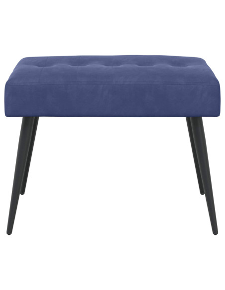 Panchina con bottoni imbottiti Blu Polizia 60 x 40 x 45 cm