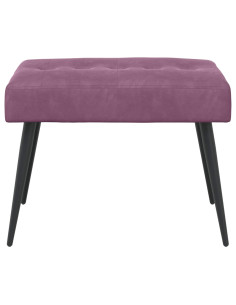Panchina con bottoni imbottiti Viola 60 x 40 x 45 cm Velluto 2