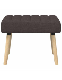 Panchina trapuntata a canale Marrone Scuro 60 x 40 x 45 cm 2