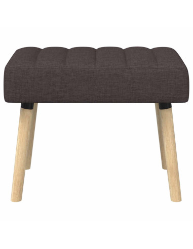 Panchina trapuntata a canale Marrone Scuro 60 x 40 x 45 cm