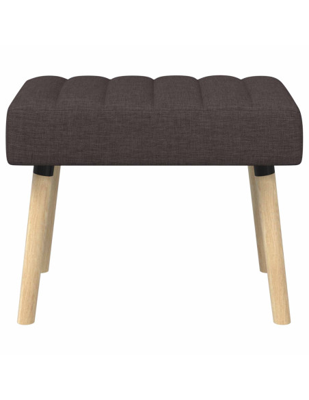 Panchina trapuntata a canale Marrone Scuro 60 x 40 x 45 cm