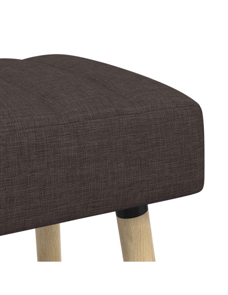 Panchina trapuntata a canale Marrone Scuro 60 x 40 x 45 cm