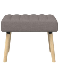 Panchina trapuntata a canale Tortora 60 x 40 x 45 cm Tessuto 2