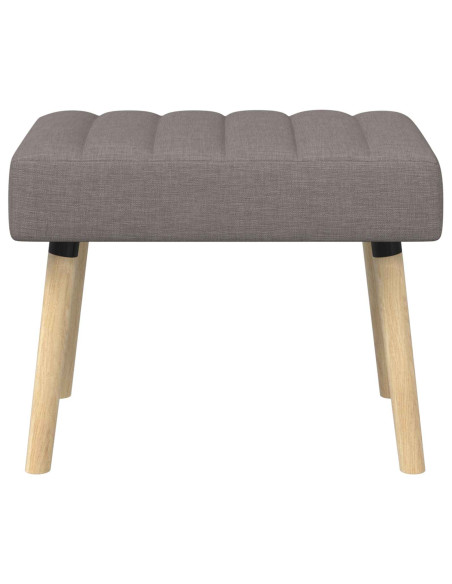 Panchina trapuntata a canale Tortora 60 x 40 x 45 cm Tessuto