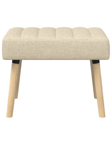 Panchina trapuntata a canale Crema 60 x 40 x 45 cm Tessuto