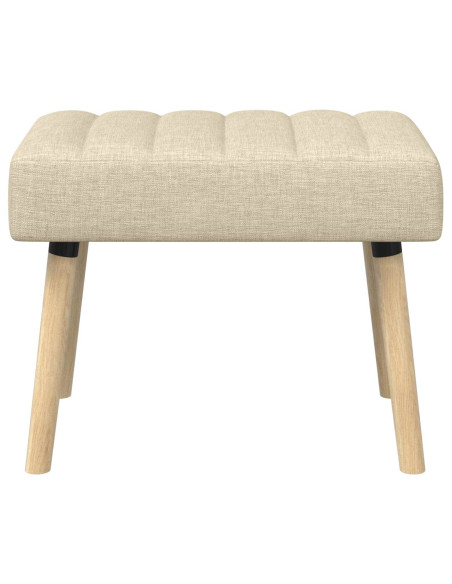 Panchina trapuntata a canale Crema 60 x 40 x 45 cm Tessuto
