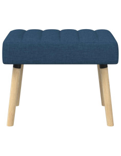 Panchina trapuntata a canale Blu 60 x 40 x 45 cm Tessuto 2