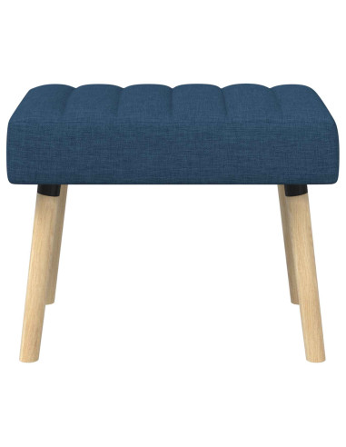 Panchina trapuntata a canale Blu 60 x 40 x 45 cm Tessuto