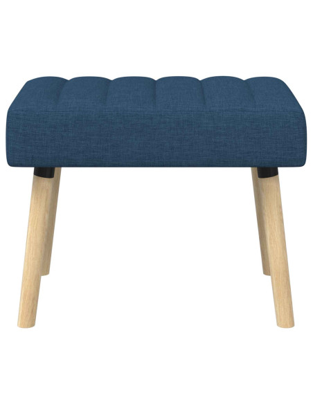 Panchina trapuntata a canale Blu 60 x 40 x 45 cm Tessuto
