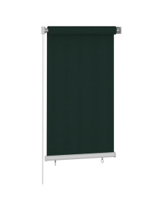 Tenda a Rullo per Esterni 80x140 cm Verde Scuro HDPE