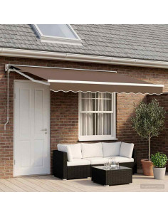 Tettuccio Elettrico Retrattile Tortora 4,5 × 3,5 m