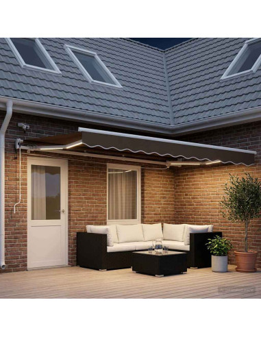 Tessuto per Tenda Tortora 600 × 300 cm Poliestere
