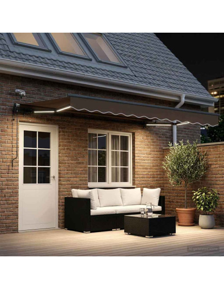 Tessuto per Tenda Tortora 600 × 300 cm Poliestere