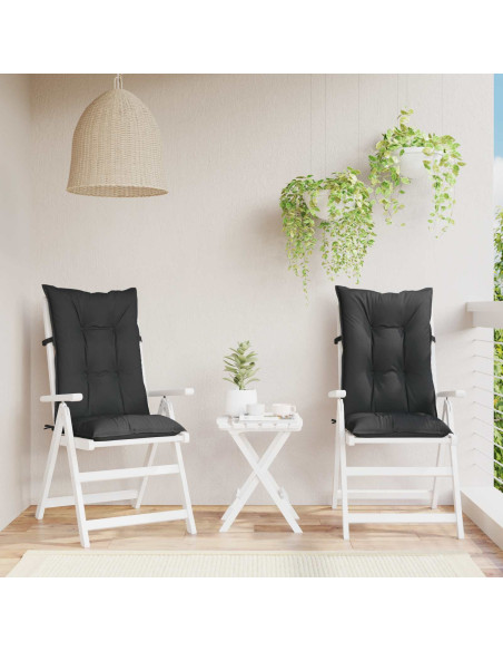 Set di cuscini per sedia alta 2 pcs Melange nero
