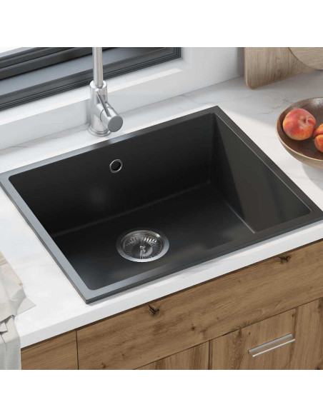Lavello da cucina Nero 54 x 44 x 20 cm Granito