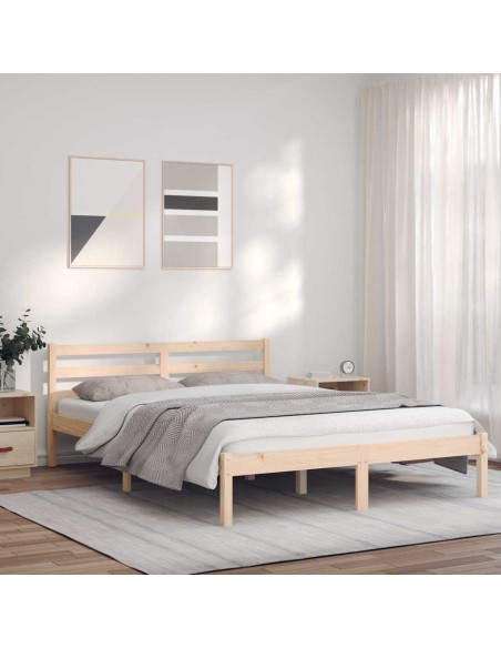 Struttura del letto Naturale 208,5 x 157,5 x 69,5 cm