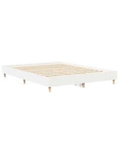 Struttura del letto 2 pcs Bianco 152 x 203 cm Legno multistrato 2