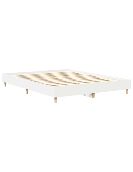 Struttura del letto 2 pcs Bianco 152 x 203 cm Legno multistrato