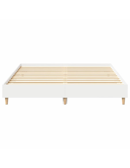 Struttura del letto 2 pcs Bianco 152 x 203 cm Legno multistrato