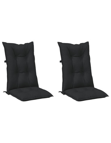 Set di cuscini per sedia alta 2 pcs Melange nero